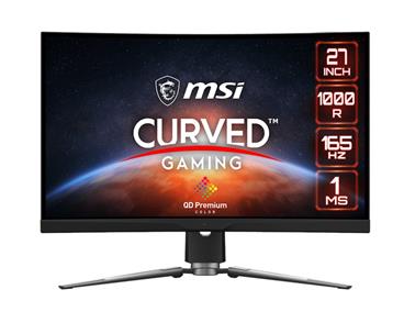 MSI Gaming monitor MPG ARTYMIS 273CQR QD, 27"zakřivený /2560x1440 (WQHD)/VA LED, 165Hz/1ms/3000:1/400cd / m2/ 2xHDMI/DP