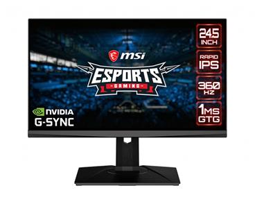 MSI Gaming monitor Oculux NXG253R, 24,5"/1920 x 1080 FHD/Rapid IPS/1ms/1000:1/400cd / m2 /2xHDMI/DP/USB