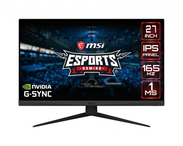 MSI Gaming monitor Optix G273, 27"/FHD/IPS, 165Hz/1ms/1000:1/300cd / m2/2x HDMI/DP