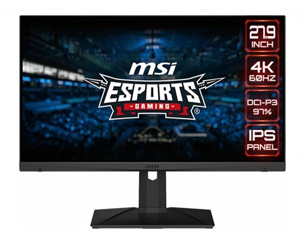 MSI Gaming monitor Optix MAG281URV, 28"/3840x2160 (UHD)/IPS LED/4ms/1000:1/300cd / m2/2x HDMI/DP/USB