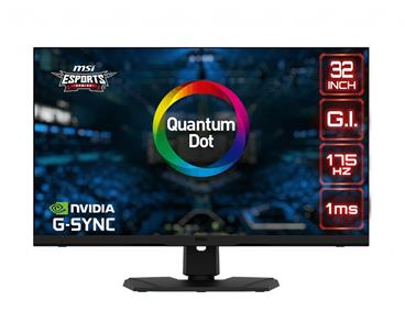 MSI Gaming monitor Optix MPG321QRF QD, 32"/2560 x 1440 /IPS, 175Hz/1ms/1000:1/400cd / m2 /2xHDMI/DP/USB