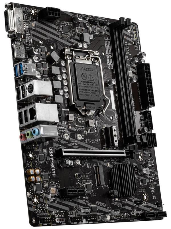 MSI H410M-A PRO / H410 / LGA 1200 / 2x DDR4 DIMM / M.2 / DVI-D / HDMI / mATX