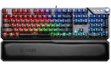MSI herní klávesnice VIGOR GK71 Sonic Blue/ drátová/ mechanická/ RGB podsvícení/ USB/ US layout