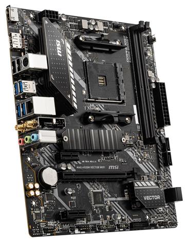 MSI MAG A520M VECTOR WIFI / AMD A520 / AM4 / 2x DDR4 / M.2 / DP / HDMI / Wi-Fi / mATX