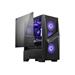 MSI MAG FORGE 101M Mid Tower PC case Black 3xRGB Front Fan 1xRGB Rear Fan