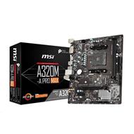 MSI MB Sc AM4 A320M-A PRO MAX, AMD A320, VGA, 2xDDR4, m-ATX