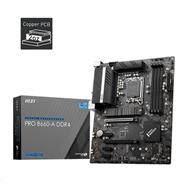 MSI MB Sc LGA1700 PRO B660-A DDR4, Intel B660, 4xDDR4, 1xDP, 1xHDMI, 1xVGA