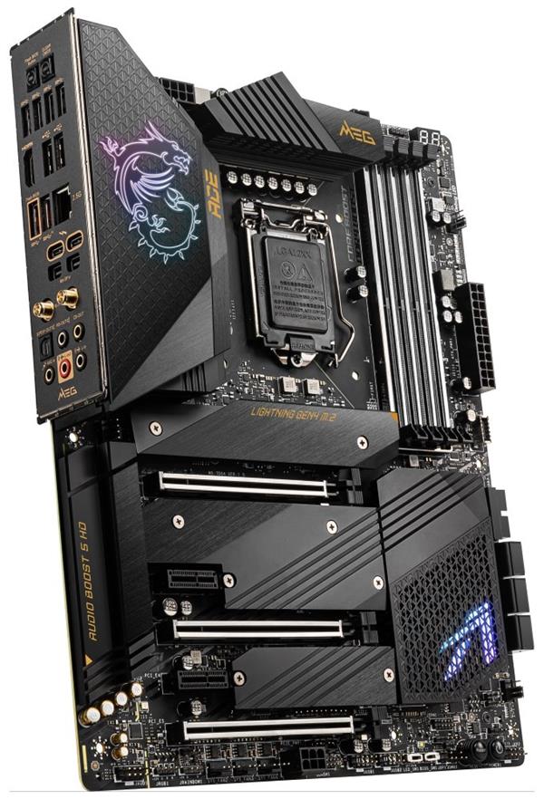 MSI MEG Z590 ACE / LGA 1200 / Intel Z590 / 4x DDR4 DIMM / 4x M.2 / HDMI / 2x mini DP / 2x Thunderbolt 4 / Wi-Fi 6 / ATX