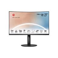 MSI monitor Modern MD271CP, 27" zakřivený/1920 x 1080 (FHD)/VA/4ms/3000:1/250cd / m2/ HDMI/USB C/černá