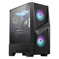 MSI skříň MAG FORGE 100R/ bez zdroje/ levé temperované sklo/ 2x 120 mm A-RGB fan/ 2x USB3.0/ 1x 120 mm fan/ černá