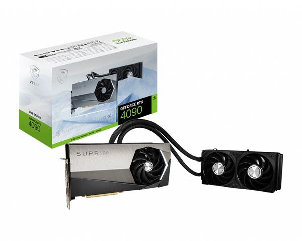 MSI VGA NVIDIA GeForce RTX 4090 SUPRIM LIQUID X 24G, RTX 4090, 24GB GDDR6X, 3xDP, 1xHDMI