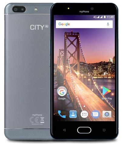 myPhone City XL 5,5" HD/ 1280x720/ 16GB/ 2GB RAM/ 8Mpx+5Mpx/Android 7
