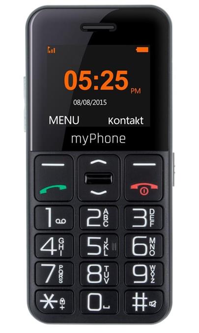 myPhone HALO Easy barevný 1.77"/FM rádio/ černý