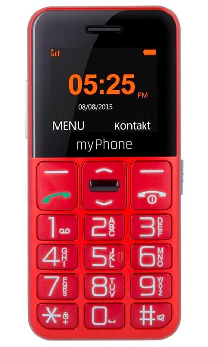 myPhone HALO Easy barevný 1.77"/FM rádio/ červený
