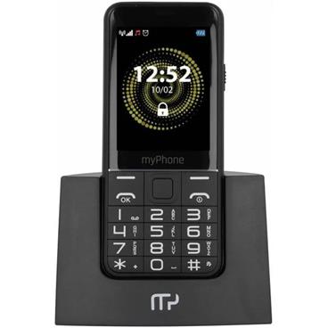 myPhone Halo Q Senior - černý s nabíjecím stojánkem 2,8" TFT/ microSD až 32GB/ 2G/ foto 2Mpx
