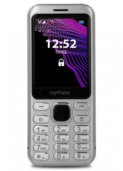 myPhone Maestro - stříbrný 2,8" TFT/ 240x320/ Dual SIM/ foto 2Mpx/ micro SD
