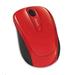myš Microsoft L2 Wireless Mobile Mouse 3500 Mac/Win USB Flame Red Gloss HW