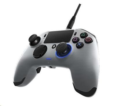 Nacon Wired Compact Controller - ovladač pro PlayStation 4 - průhledný zelený