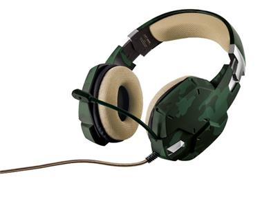 náhlavní sada TRUST GXT 322C Gaming Headset - green camouflage