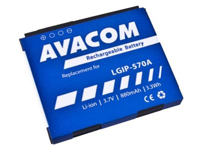 Náhradní baterie AVACOM do mobilu LG KP800 Li-Ion 3,7V 880mAh (náhrada LGIP-570A)