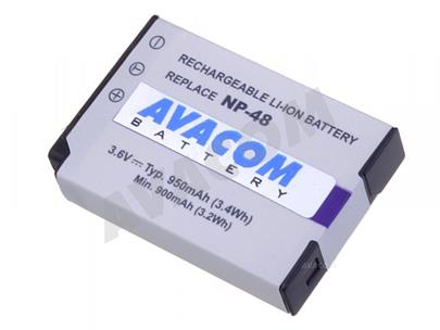 Náhradní baterie AVACOM Fujifilm NP-48 Li-Ion 3.7V 950mAh 3.4Wh