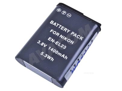 Náhradní baterie AVACOM Nikon EN-EL23 Li-ion 3.8V 1400mAh 5.3Wh verze 2014