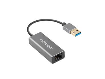 NATEC CRICKET Ethernet síťová karta USB 3.0 1X RJ45 1GB kabel