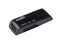 Natec MINI ANT 3 Čtečka karet SDHC/MMC/M2/MicroSD USB 2.0, černá