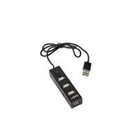 Natec UGO USB HUB 4-Port USB 2.0, active, on/off, black