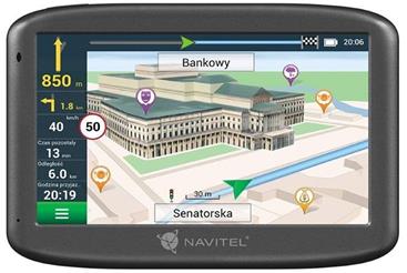 NAVITEL GPS navigace do auta E505 Magnetic/ 5" displej/ rozlišení 480 x 272/ mini USB + magnetický držák