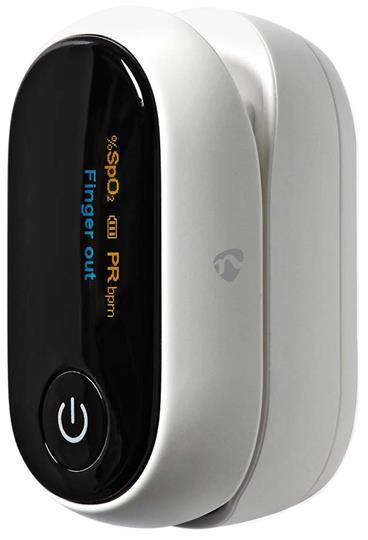 Nedis BTHOX10WT- SmartLife Pulzní Oxymetr| Bluetooth | OLED Displej | Saturace kyslíkem (SpO2) / Vysoce přesný senzor |