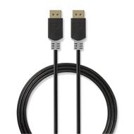 Nedis CCBW37014AT20 - Kabel DisplayPort 1.4 | Zástrčka - Zástrčka | 2 m | Antracit