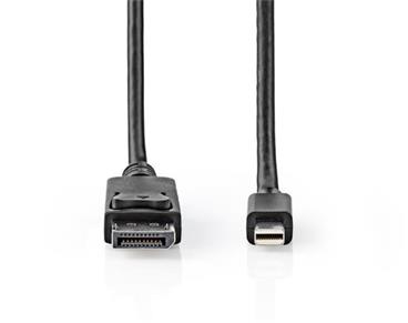 Nedis CCGB37404BK20 - Mini DisplayPort – DisplayPort 1.4 kabel | Mini DP Zástrčka - DP Zástrčka | 2 m | Černá