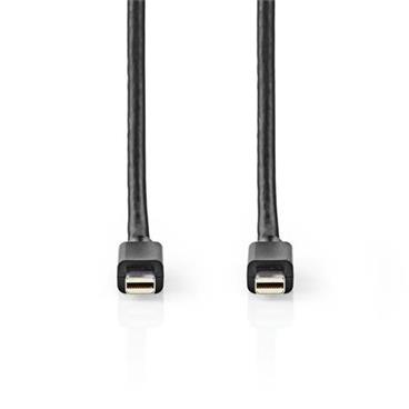 Nedis CCGB37504BK20 - Mini DisplayPort kabel | DisplayPort 1.4 | Mini DisplayPort Zástrčka | Mini DisplayPort Zástrčka |