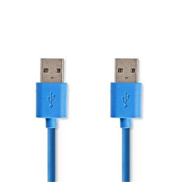 Nedis CCGB61000BU20 - USB 3.0 Kabel | A Zástrčka - A Zástrčka | 2 m | Modrá