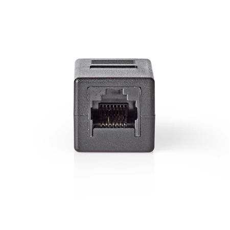 Nedis CCGB89000BK - Síťový Adaptér Cat 5 | RJ45 (8P8C) Zásuvka - RJ45 (8P8C) Zásuvka | Černá barva
