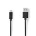 Nedis CCGL60500BK10 - USB 2.0 kabel | USB-A Zástrčka - Micro USB-B Zástrčka | 1 m | Černá