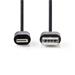 Nedis CCGP39300BK10 - Synchronizační a nabíjecí kabel | Apple Lightning 8-pin Zástrčka - USB A Zástrčka | 1 m | Černá barva