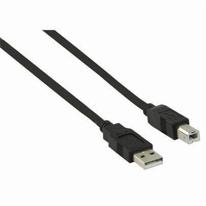 Nedis CCGP60100BK30 - USB 2.0 kabel | A Zástrčka - B Zástrčka | 3 m | Černá barva