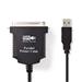 Nedis CCGP60880BK20 - USB Kabel k Tiskárně | USB A Zástrčka - Centronics 36-pin Zástrčka | 2 m | Černá barva