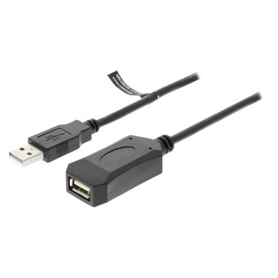 Nedis CCGP60EXTBK50 - Aktivní Prodlužovací Kabel USB 2.0 | A Zástrčka - A Zásuvka | 5 m | Černá barva