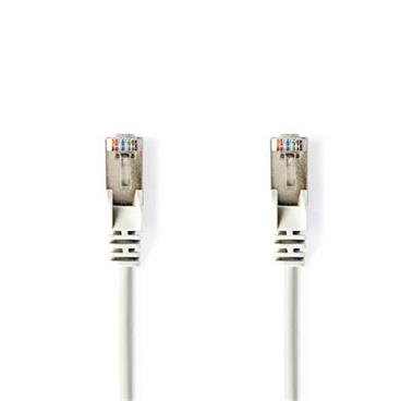 Nedis CCGP85111WT20 - Síťový kabel CAT5e F/UTP | RJ45 (8P8C) Zástrčka – RJ45 (8P8C) Zástrčka | 2 m | Bílá barva