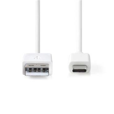 Nedis CCGW60600WT10 - Kabel USB 2.0 USB-C Zástrčka - A Zástrčka