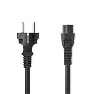 Nedis CEGL10130BK20 - Napájecí Kabel | Typ F Zástrčka | IEC-320-C5 | Přímý | Přímý | 2 m | Černá