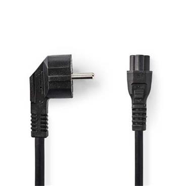 Nedis CEGP10100BK30 - Napájecí Kabel | Úhlová zástrčka Schuko - IEC-320-C5 | 3 m | Černá barva