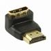 Nedis CVGP34901BK - Adaptér HDMI | HDMI Konektor - HDMI Zásuvka | Úhlová 90° | Černá barva