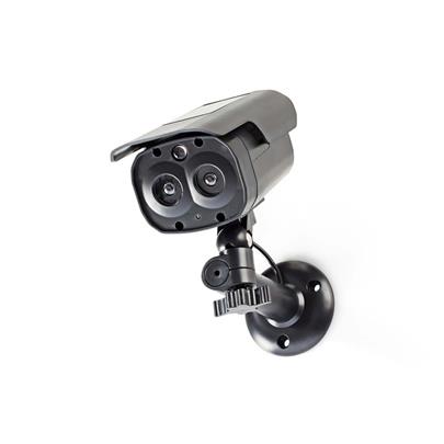 Nedis DUMCBS30BK - Atrapa Bezpečnostní Kamery | Válcové kamery | IP44 | Černá barva