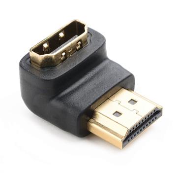 NEDIS HDMI adaptér úhlový 90°/ HDMI konektor - HDMI zásuvka/ černá