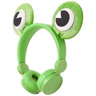 Nedis HPWD4000GN - Drátová Sluchátka | 1,2m Kulatý Kabel | Na Uši | Odpojitelná Magnetická Ouška | Freddy Frog | Zelená