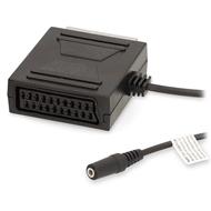 NEDIS kabel SCART/ SCART zástrčka - SCART zásuvka / 3,5 mm zásuvka/ černý/ box/ 20cm